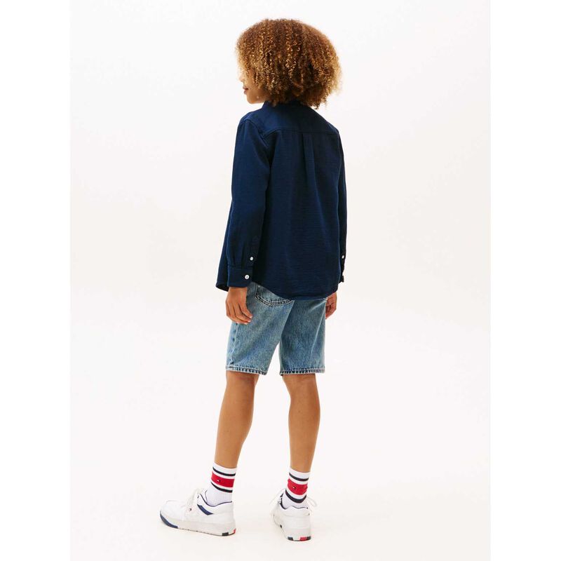 Tommy Hilfiger Textured Solid Shirt LS 8-10Y image number 2